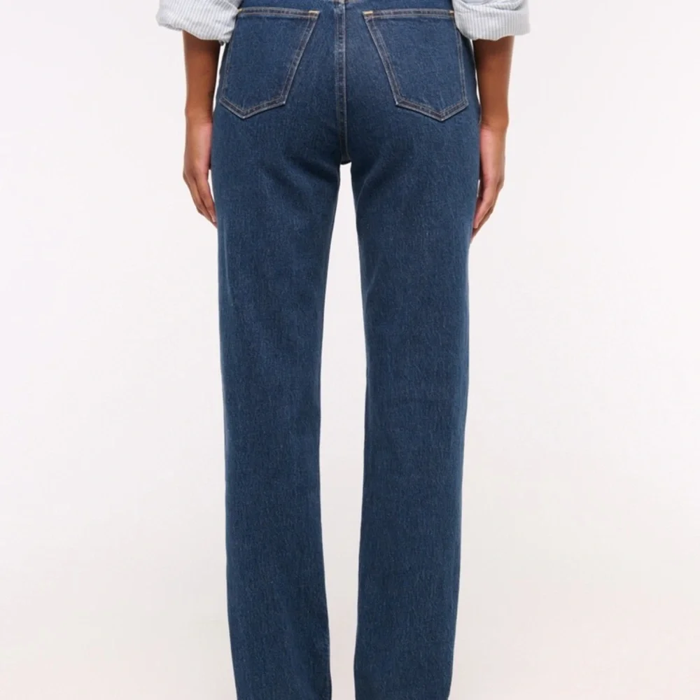 Abercrombie & Fitch The 90s Straight Ultra High Rise Jeans Curve Love - Picture 10 of 11